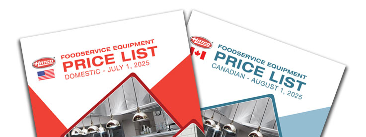 2024 Domestic & Canadian Foodservice Equipment Price Lists